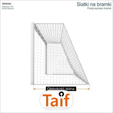 Siatki na bramki - siatka na wymiar - podaj wymiary bramki
