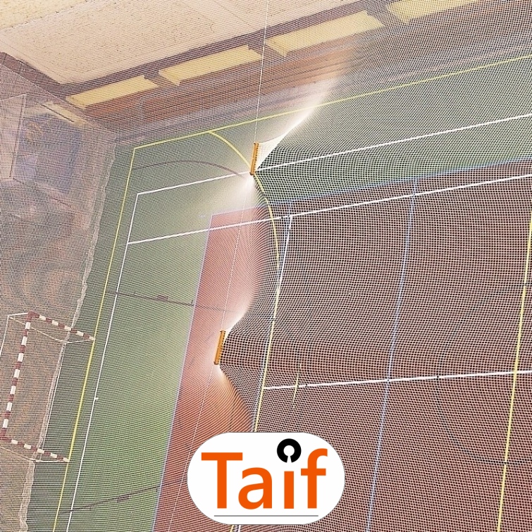 Piłkochwyt 4m wysokości   Siatka oczko 4,5x4,5cm   Grubość siatki 4mm