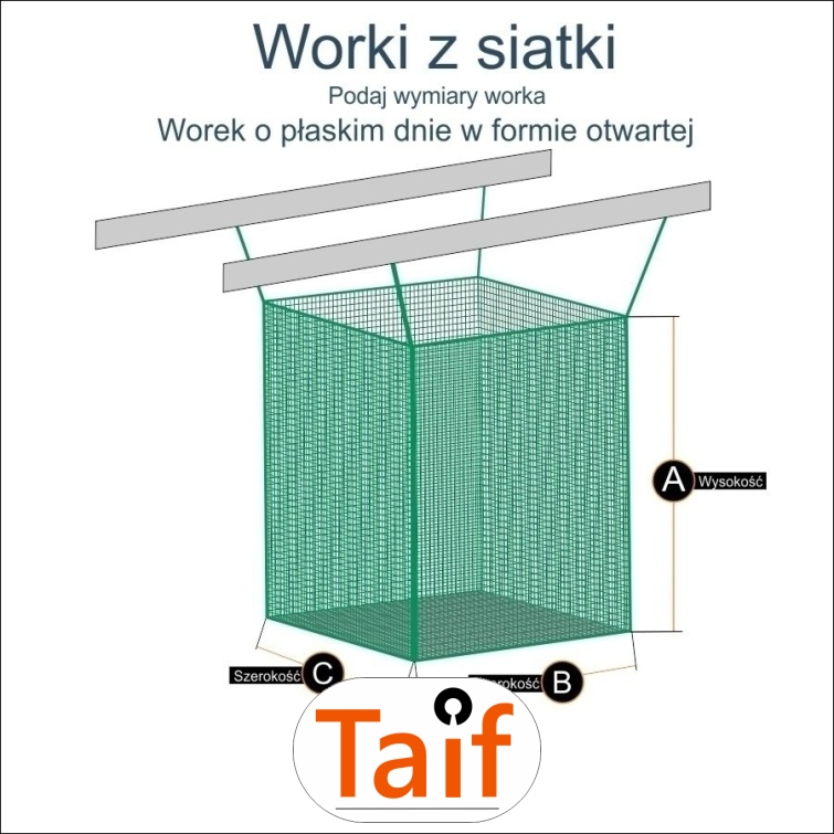 Worek Kwadratowy - 45x45/3